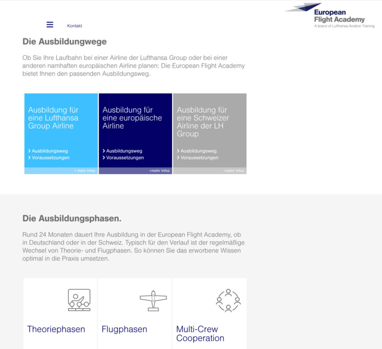 European Flight Academy: Detailinfo